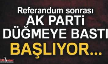 AK Parti düğmeye bastı! Başlıyor…