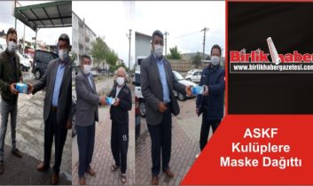 ASKF Kulüplere Maske Dağıttı