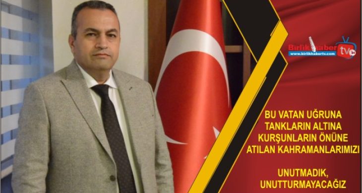 ATSO Başkanı Göktaş; Unutmadık, Unutturmayacağız
