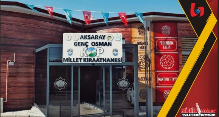 Aksaray’da Millet Kıraathanesi’ne Öğrenciler Yoğun İlgi Gösteriyor