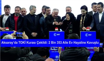 Aksaray’da TOKİ Kurası Çekildi: 2 Bin 353 Aile Ev Hayaline Kavuştu