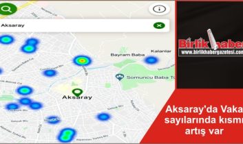 Aksaray’da Vaka sayılarında kısmı artış var