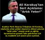 Ali Karakuş’tan Sert Açıklama: “Artık Yeter!”