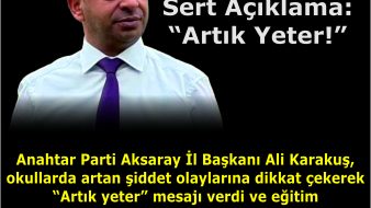 Ali Karakuş’tan Sert Açıklama: “Artık Yeter!”