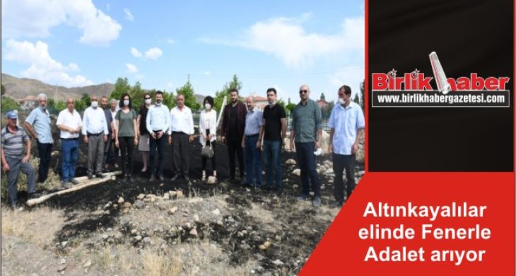 Altınkayalılar elinde Fenerle Adalet arıyor