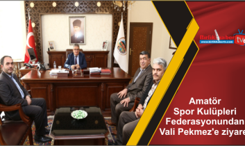 Amatör Spor Kulüpleri Federasyonundan Vali Pekmez’e ziyaret