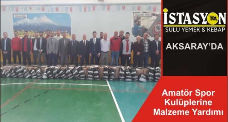 Amatör Spor Kulüplerine Malzeme Yardımı