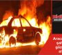 Aracı yakan şahıslar gözaltına alındı