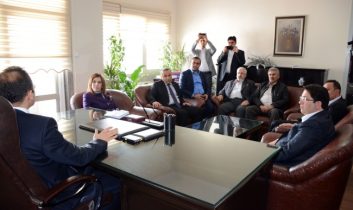 Başkan Yazgı ve Milletvekili Adayları Adliye Sarayını Ziyaret etti