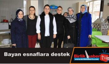 Bayan esnaflara destek