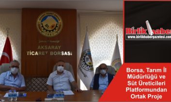 Borsa, Tarım İl Müdürlüğü ve Süt Üreticileri Platformundan Ortak Proje
