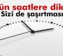 Bugün saatinize dikkat edin!