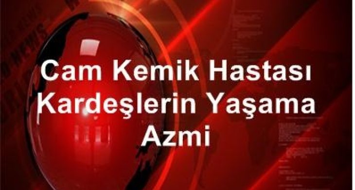 Cam kemik hastası kardeşlerin ortak hayat mücadelesi