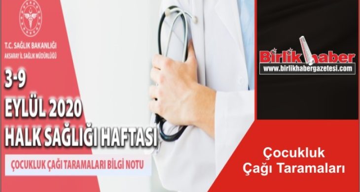 Çocukluk Çağı Taramaları