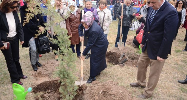 Yeşil Aksaray çalışmalarına hanım eli değdi