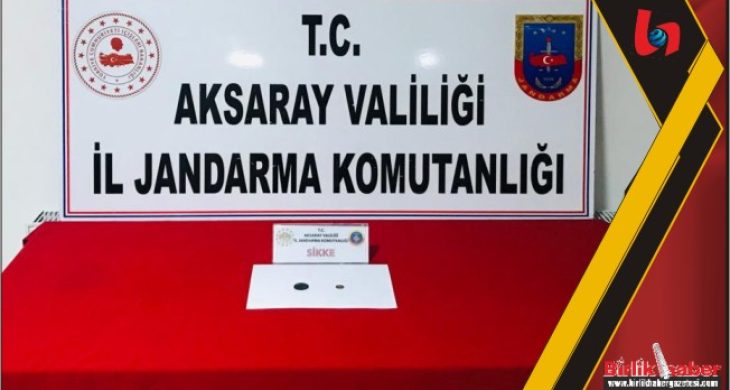 Defineci 2 adet tarihi eserle yakalandı