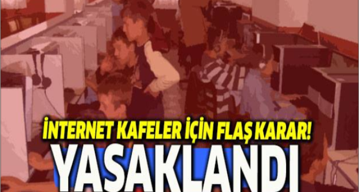 Ders saatinde internet kafelere öğrenci alınmayacak!