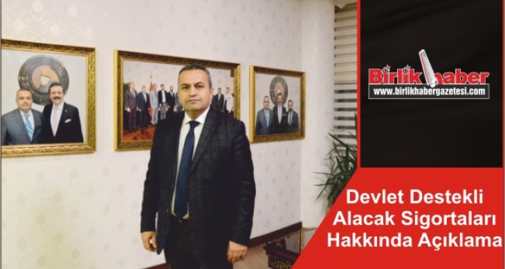 Devlet Destekli Alacak Sigortaları Hakkında Açıklama