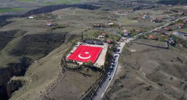 Dünyanın En Büyük Bayrağı Türk Bayrağı Aksaray Ihlara’da