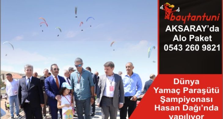 Dünya Yamaç Paraşütü Şampiyonası Hasan Dağı’nda yapılıyor