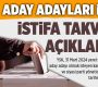 YSK aday adayları için istifa takvimini açıkladı