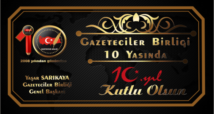 Gazeteciler Birliği  10 yaşında