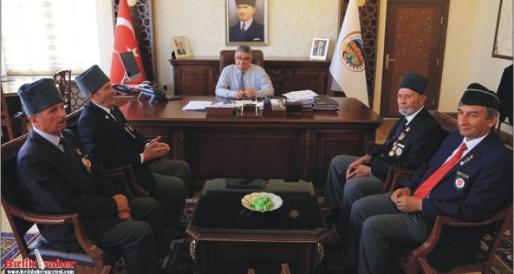 Gaziler Vali Aykut Pekmez’i ziyaret etti