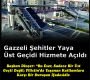 Gazzeli Şehitler Yaya Üst Geçidi Hizmete Açıldı