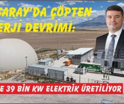 Aksaray’da Çöpten Enerji Devrimi: Günde 39 Bin kW Elektrik Üretiliyor