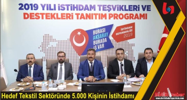 Hedef Tekstil Sektöründe 5.000 Kişinin İstihdamı