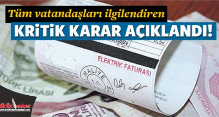 KDK’dan elektrik faturalarıdaki TRT kararı!