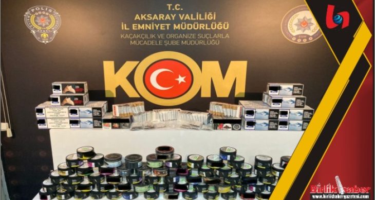 Kaçak tütün satanlara operasyon