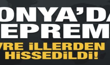 Konya’da birer dakika arayla 3 deprem meydana geldi