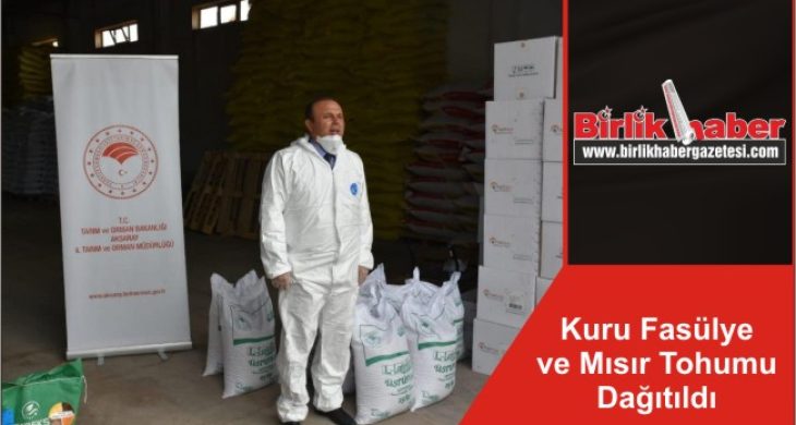 Kuru Fasülye ve Mısır Tohumu Dağıtıldı