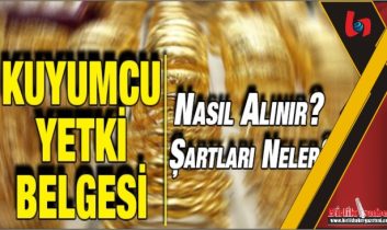 Kuyumcular Yetki Belgesi İle Belgelendiriliyor