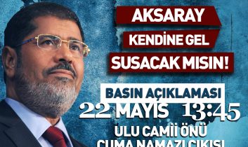 AGD Aksaray Şubesi Mısır’daki İdam Kararını Protesto Edecek