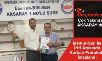 Memur-Sen İle İHH Arasında Kurban Protokolü İmzalandı