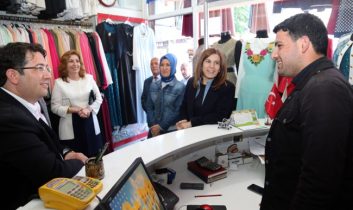 Milletvekili İlknur İnceöz ve Başkan Yazgı Esnafları Ziyaret Etti