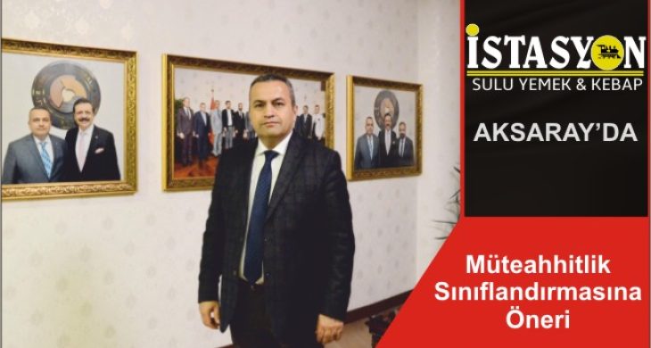 Müteahhitlik Sınıflandırmasına Öneri