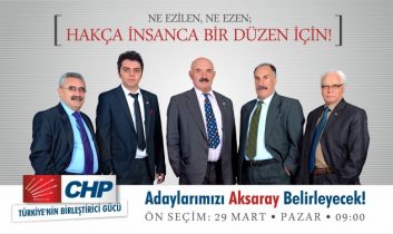 CHP’de Ön Seçim Pazar Günü