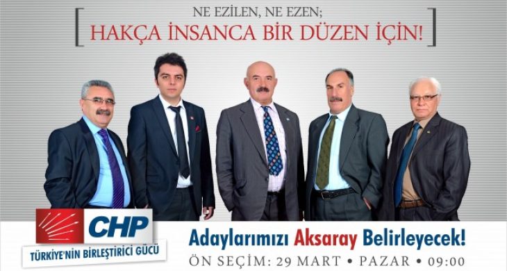 CHP’de Ön Seçim Pazar Günü