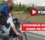 Otomobilin Motosiklete Vurma Anı Kameralara Yansıdı