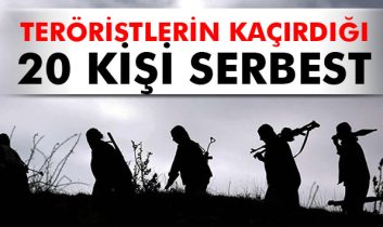 PKK’nın kaçırdığı 20 gümrük memuru serbest