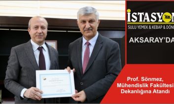 Prof. Sönmez, Mühendislik Fakültesi Dekanlığına Atandı