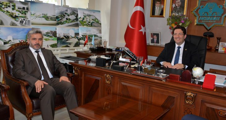 ASÜ’nün Yeni Rektörü Şahin, Başkan Yazgı’yı Makamında Ziyaret Etti