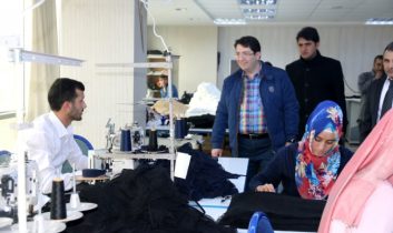 Başkan Yazgı, Çevik Tekstil Firmasında İnceleme Yaptı