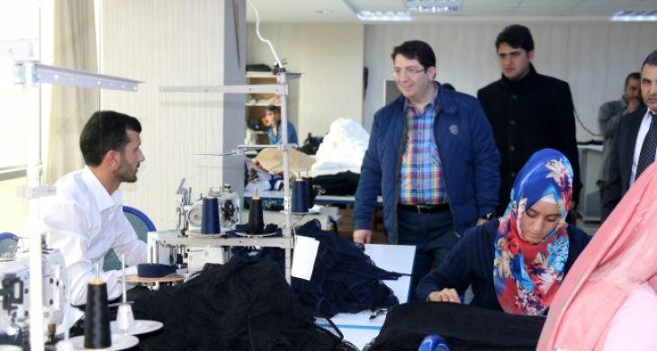 Başkan Yazgı, Çevik Tekstil Firmasında İnceleme Yaptı