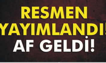 Sicil affı yürürlüğe girdi!