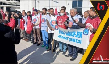 Türk Sağlık-Sen üyesi Sağlıkçılar 1 gün iş bıraktı