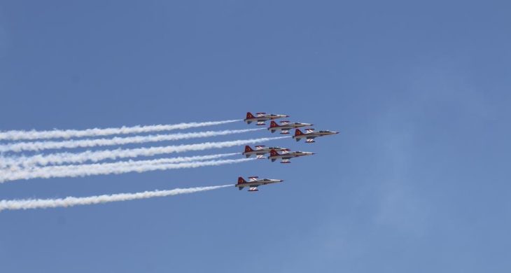 Türk Yıldızları Erzincan Semalarını Renklendirdi
